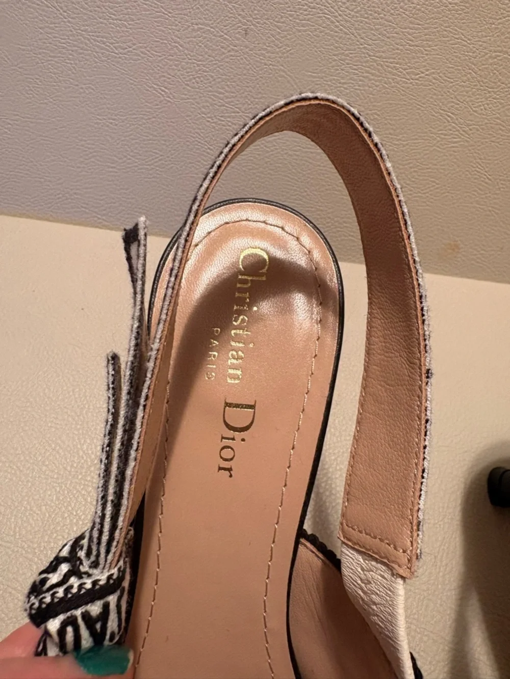 Christian Dior J’Adior Embroidered Slingback Pumps – Floral – Size 38 - Picture 5 of 11